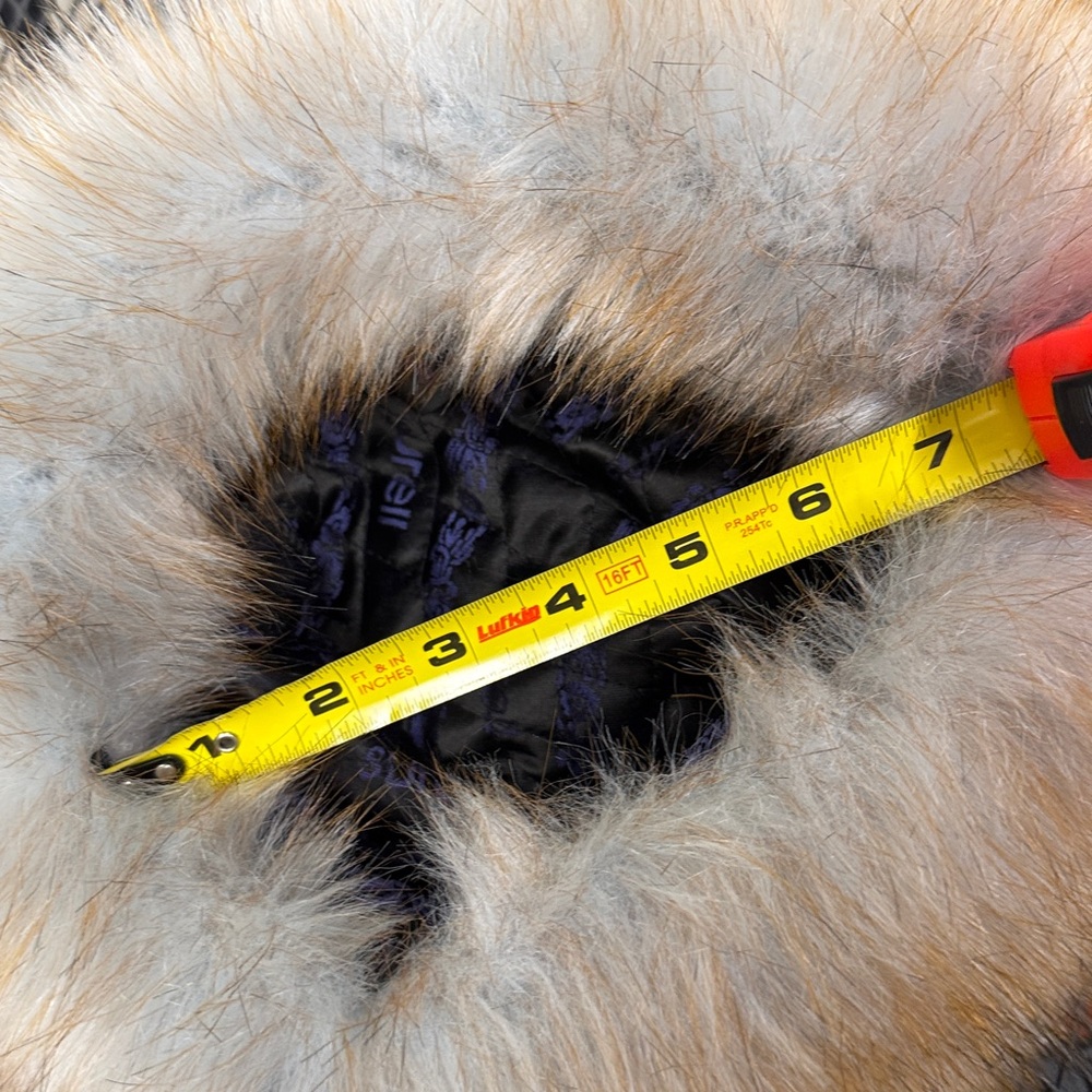 Surell Black Knit Hat with Faux Fur Trim - Picture 8 of 8